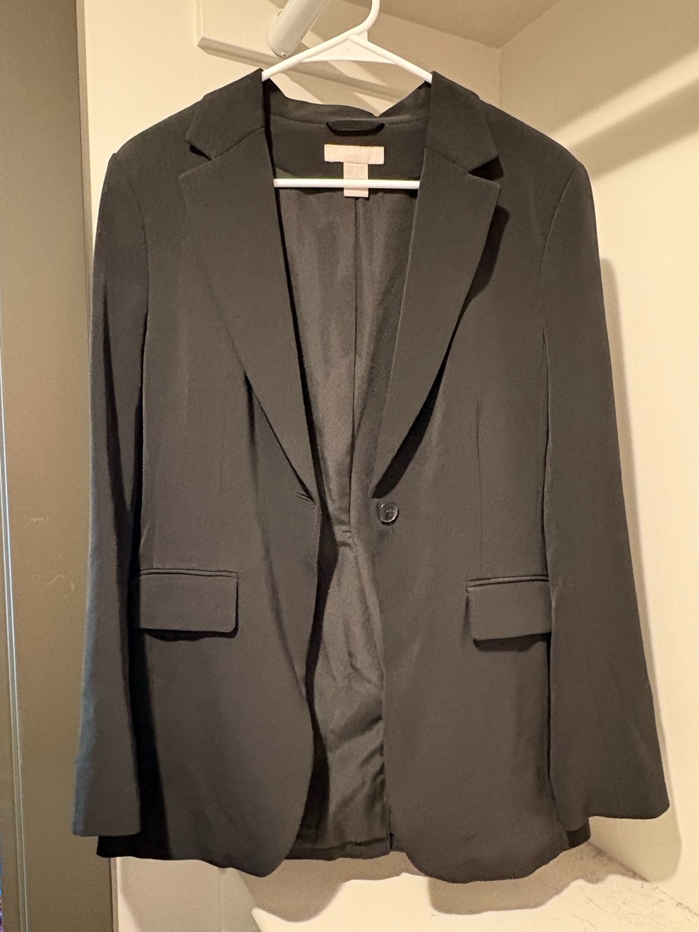 H&M Black Single-Button Men's Blazer